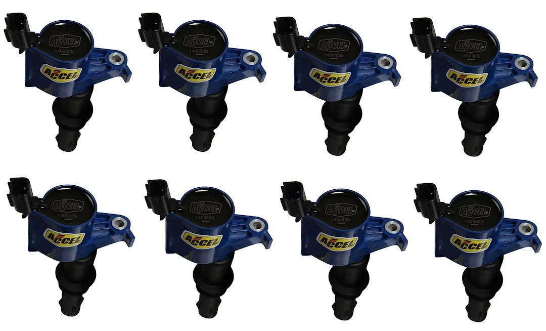 140033B-8 – ACCEL Ignition Coil, Coil on Plug 0.500 Ohms Primary Resistance/5.43K Ohms Secondary Resistance/68:1 Turn...